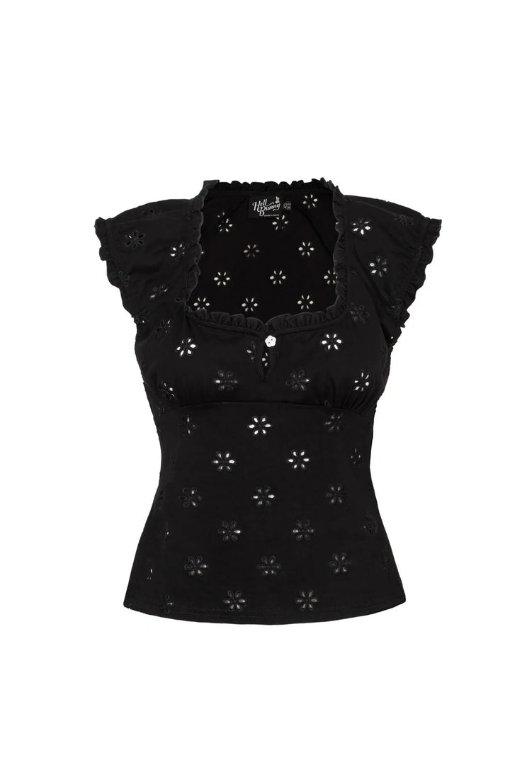PREORDER - Sammy Jo Top in Black - Estimated dispatch 16th of June