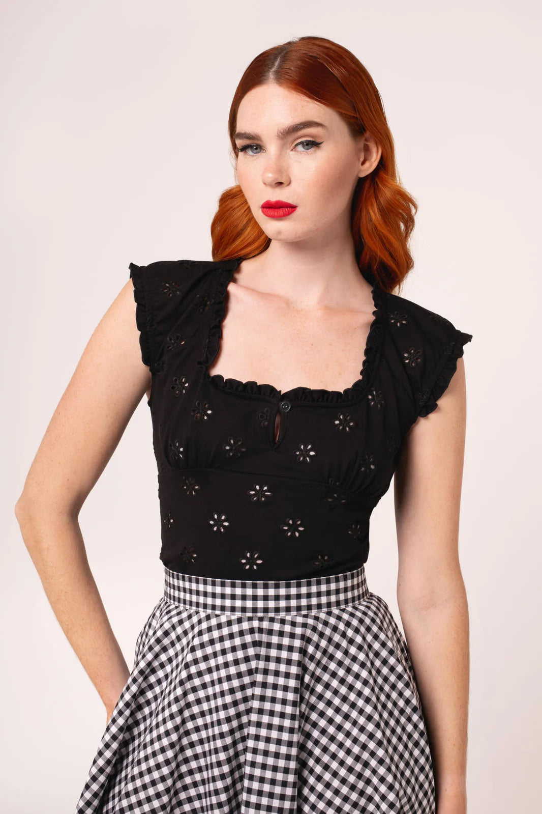 PREORDER - Sammy Jo Top in Black - Estimated dispatch 16th of June