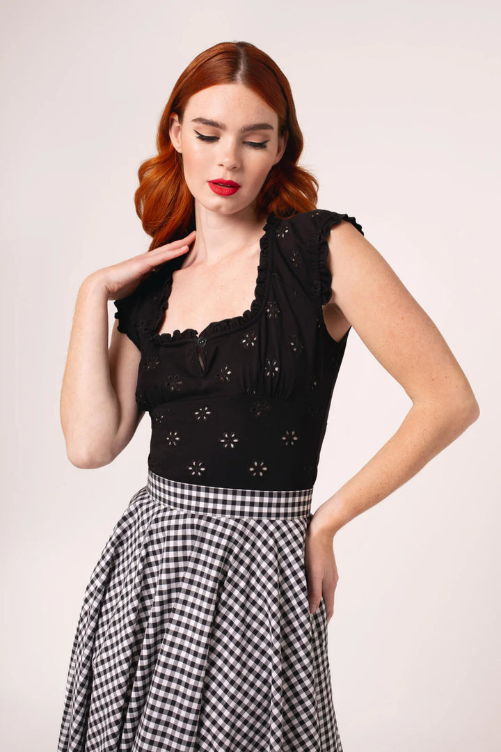 PREORDER - Sammy Jo Top in Black - Estimated dispatch 16th of June