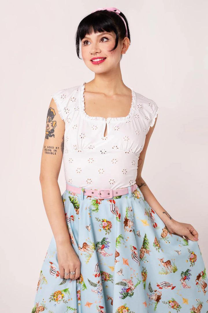 PREORDER - Sammy Jo Top in White - Estimated dispatch 16th of June