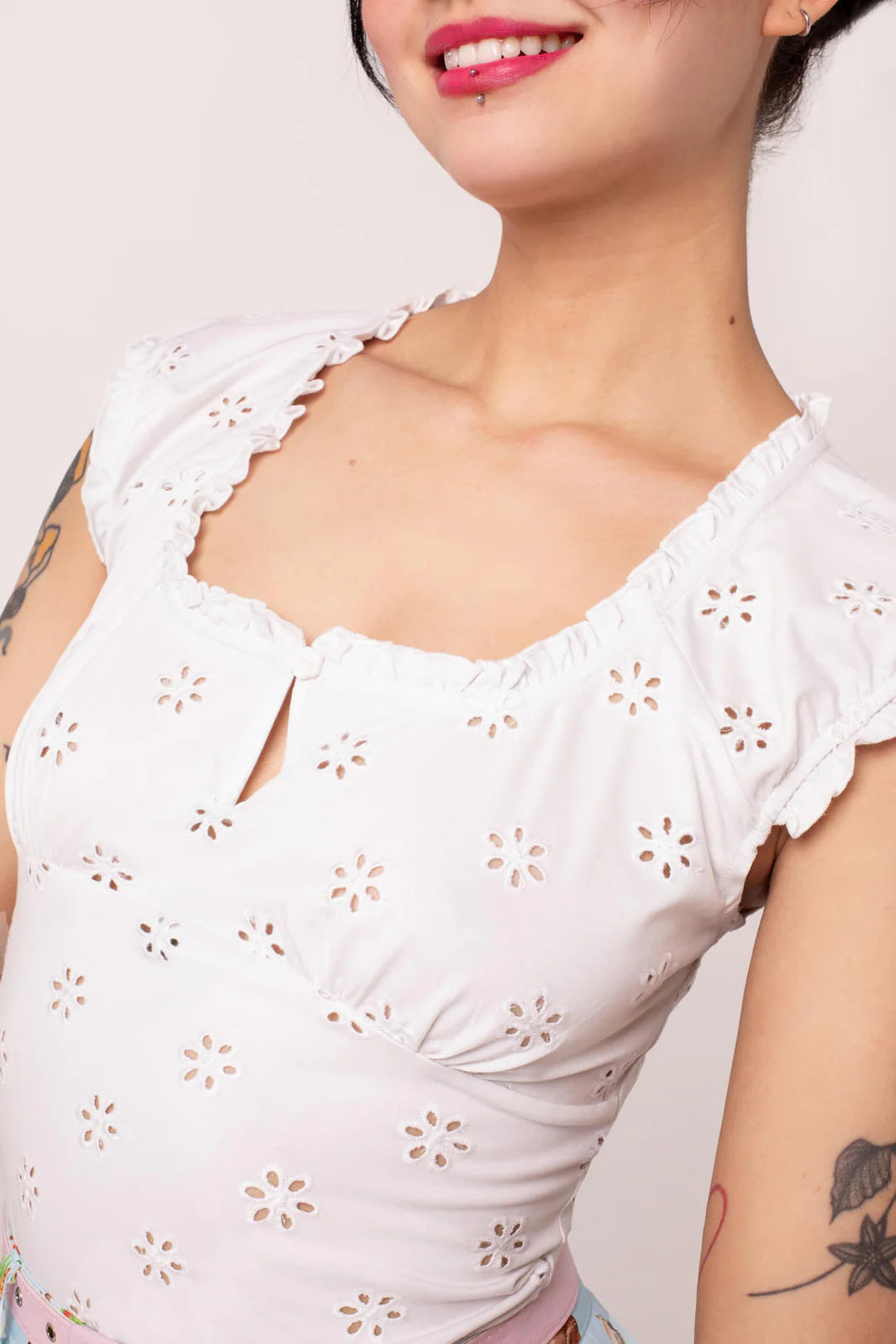 PREORDER - Sammy Jo Top in White - Estimated dispatch 16th of June