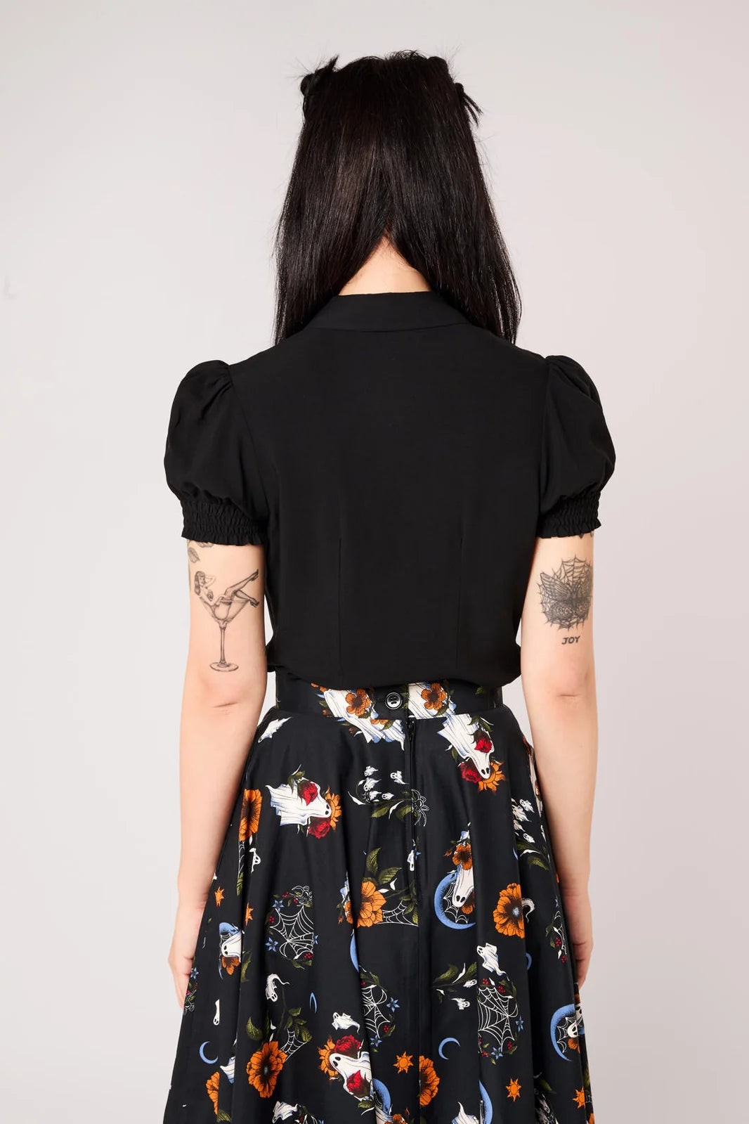 PREORDER - Ghost Flower Blouse - Estimated dispatch date 14th of August