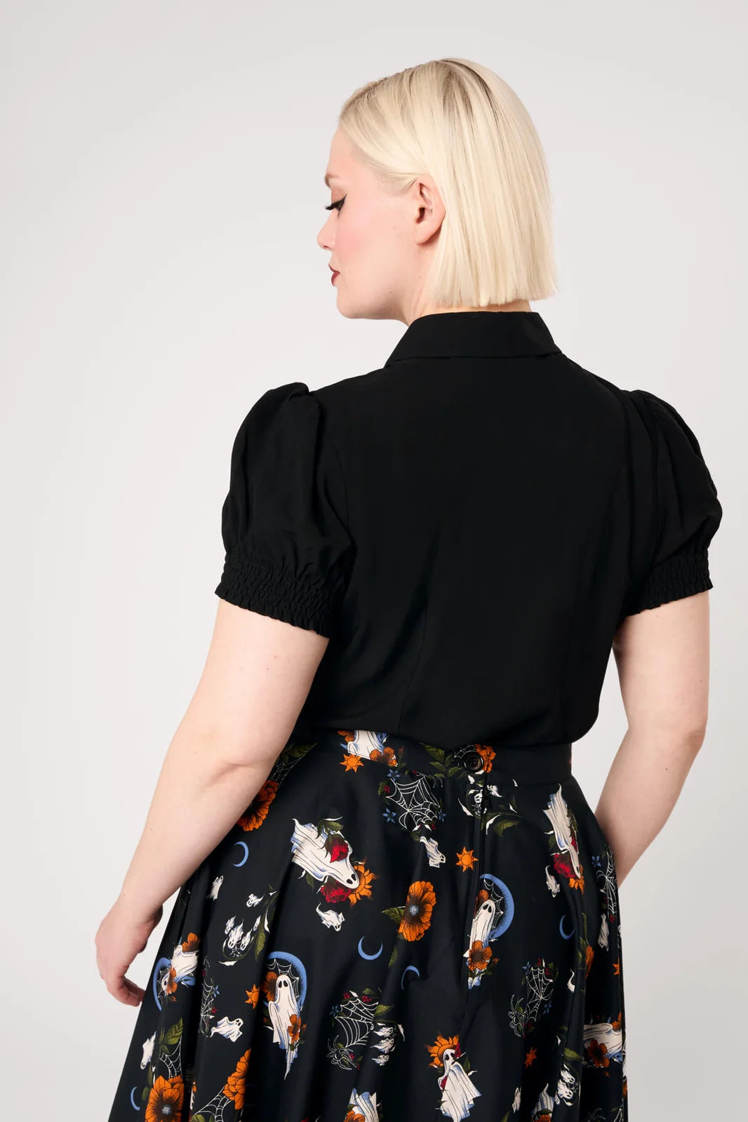 PREORDER - Ghost Flower Blouse - Estimated dispatch date 14th of August
