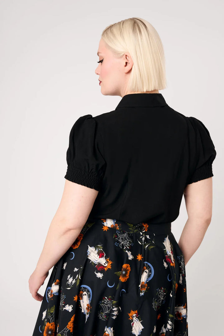 PREORDER - Ghost Flower Blouse - Estimated dispatch date 14th of August