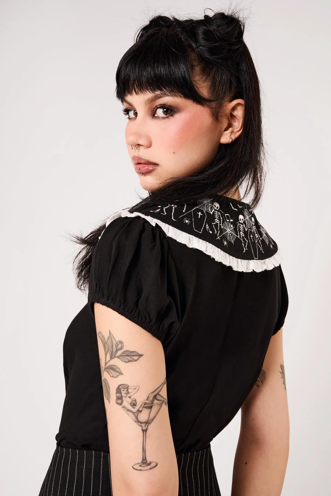 PREORDER - Dance Macabre Blouse - Estimated dispatch date 14th of August