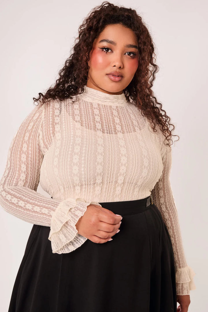 PREORDER - Maude Top in Ivory - Estimated dispatch date 14th of August