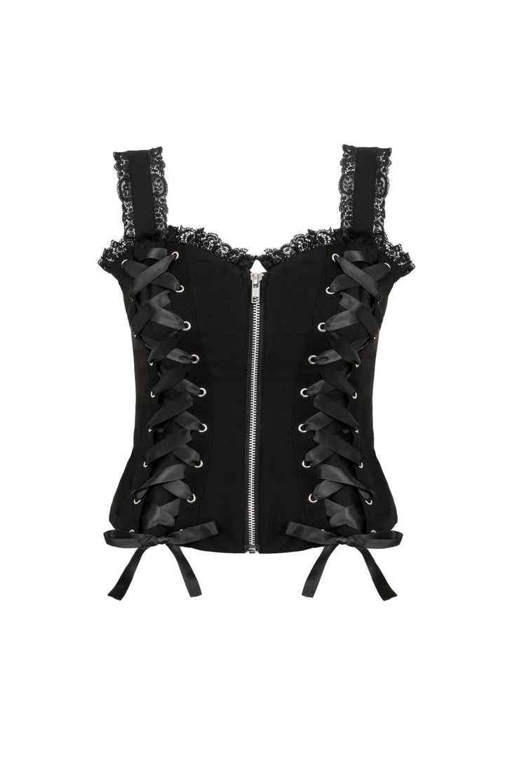 PREORDER - Black Quinzel Top - Estimated dispatch date 25th of August