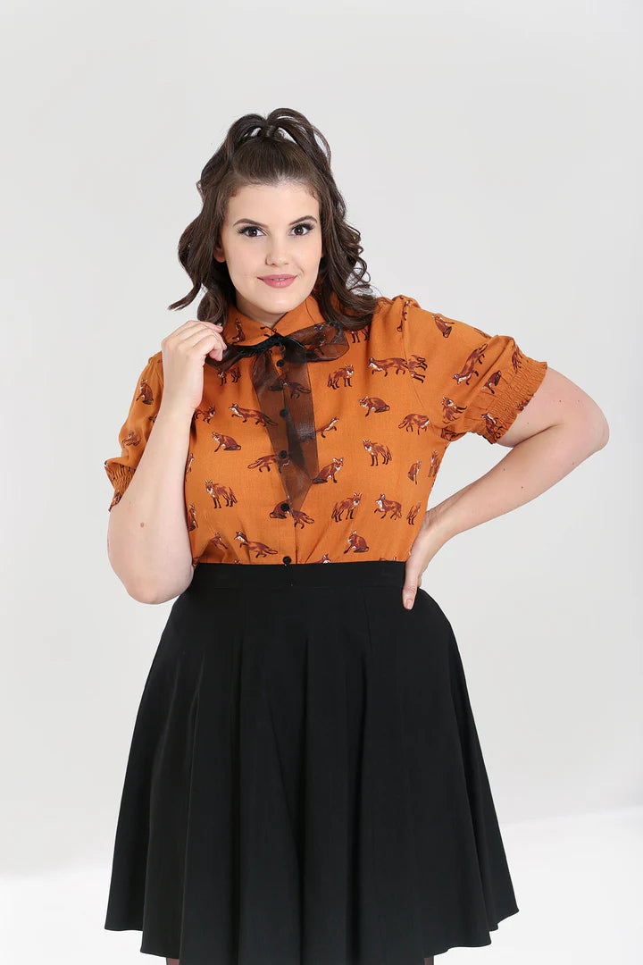 Vixey Blouse - Brown