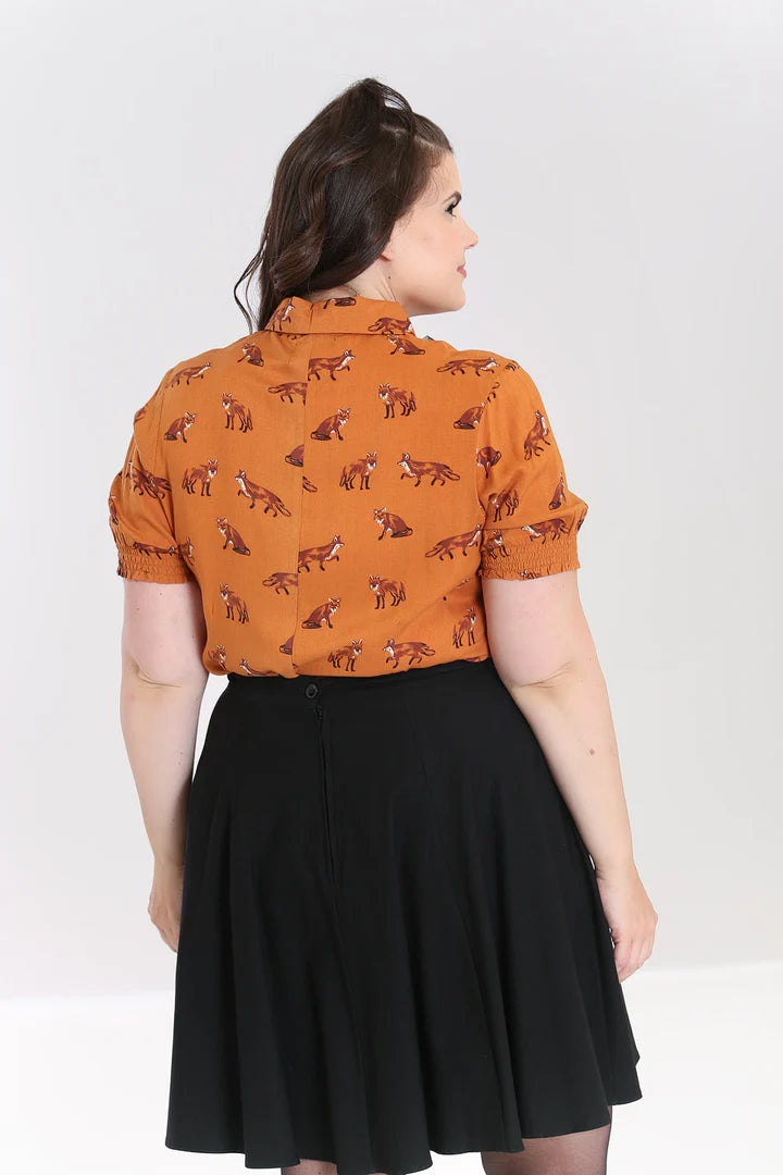 Vixey Blouse - Brown