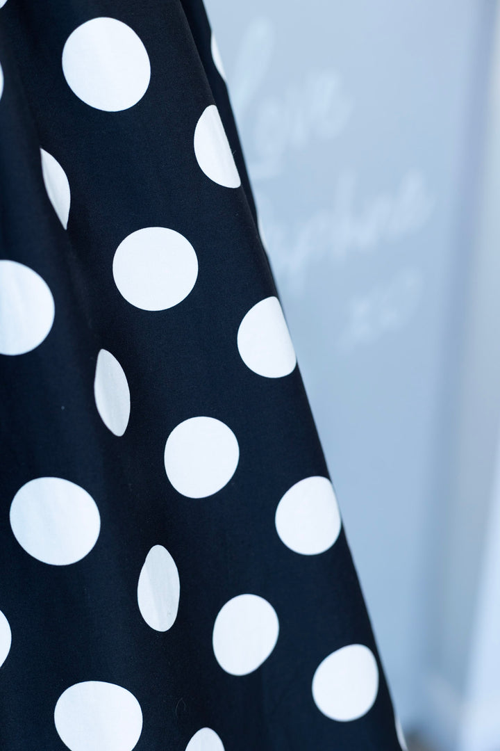 Helen Black Polka Dot Dress