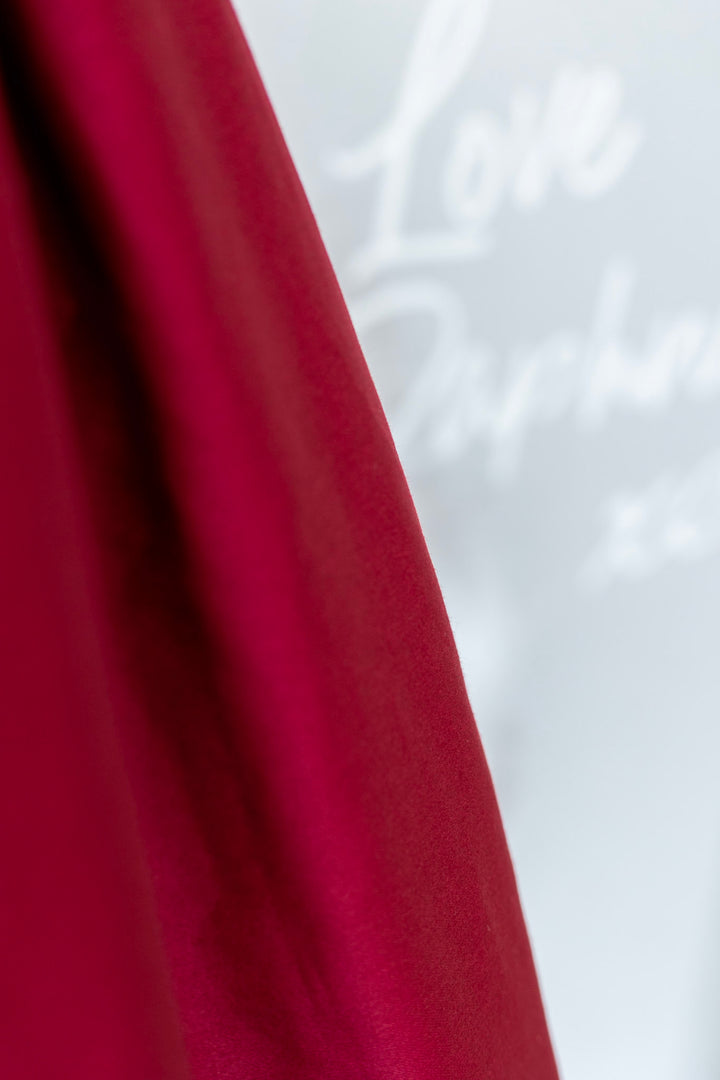 Helen Burgundy Dress
