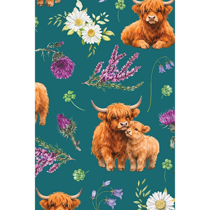 PREORDER - Highland Cow Lyra Mini Dress - Expected dispatch date 9th June