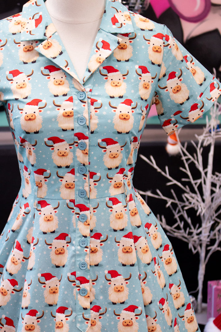 INSTOCK - Peggy Swing Dress - Christmas Highland