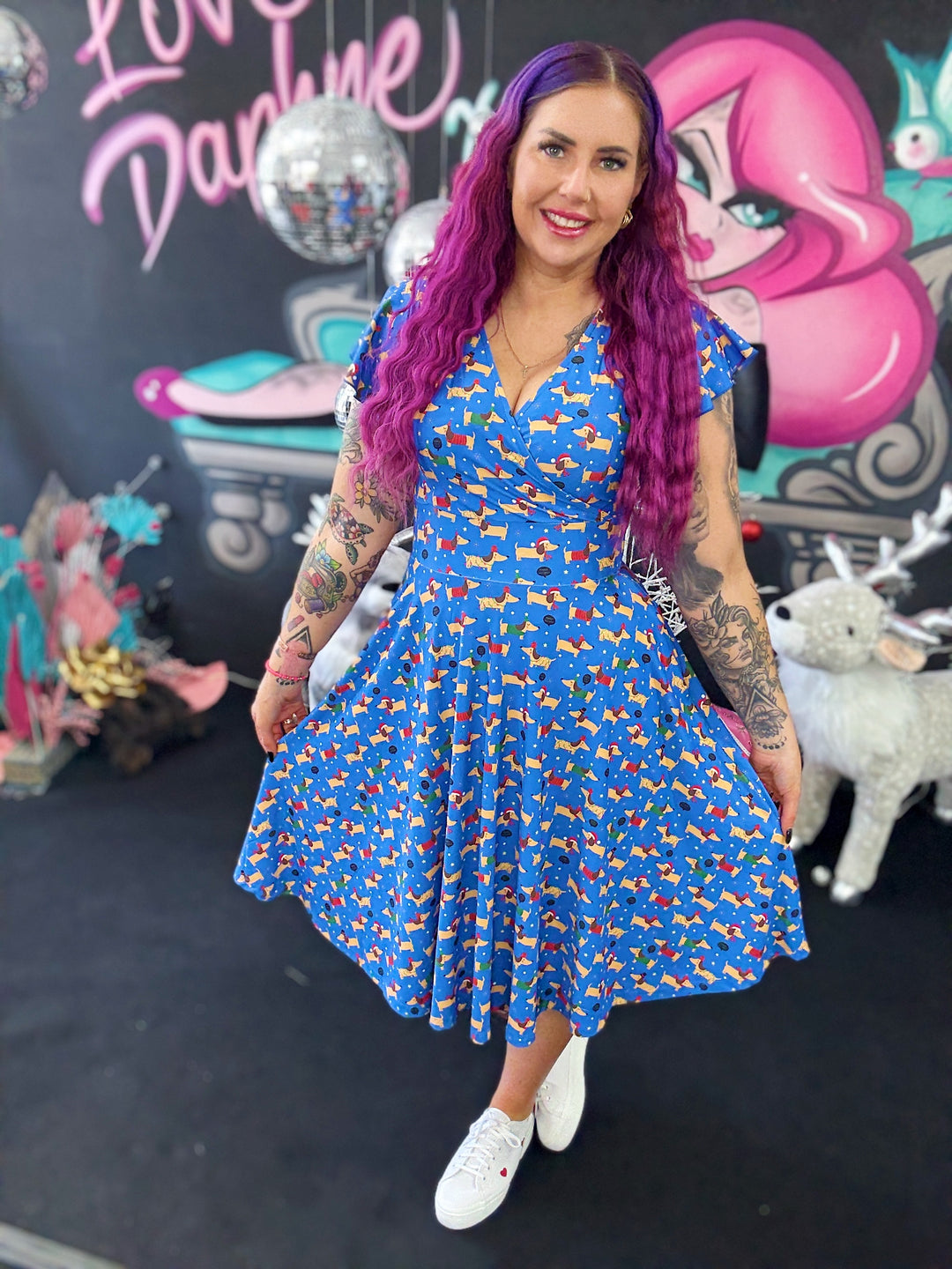 INSTOCK - Mimi Swing Dress - Long Dog's Christmas