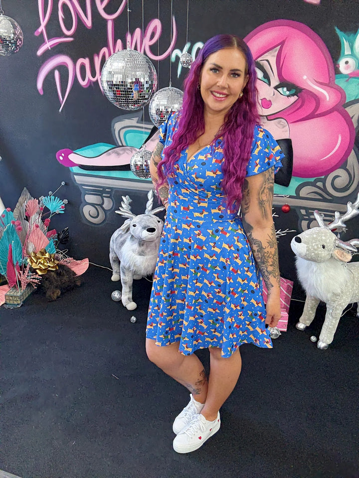 PREORDER - Maeve Swing Dress - Gingerbread Cheer - Estimated dispatch date 29th of October