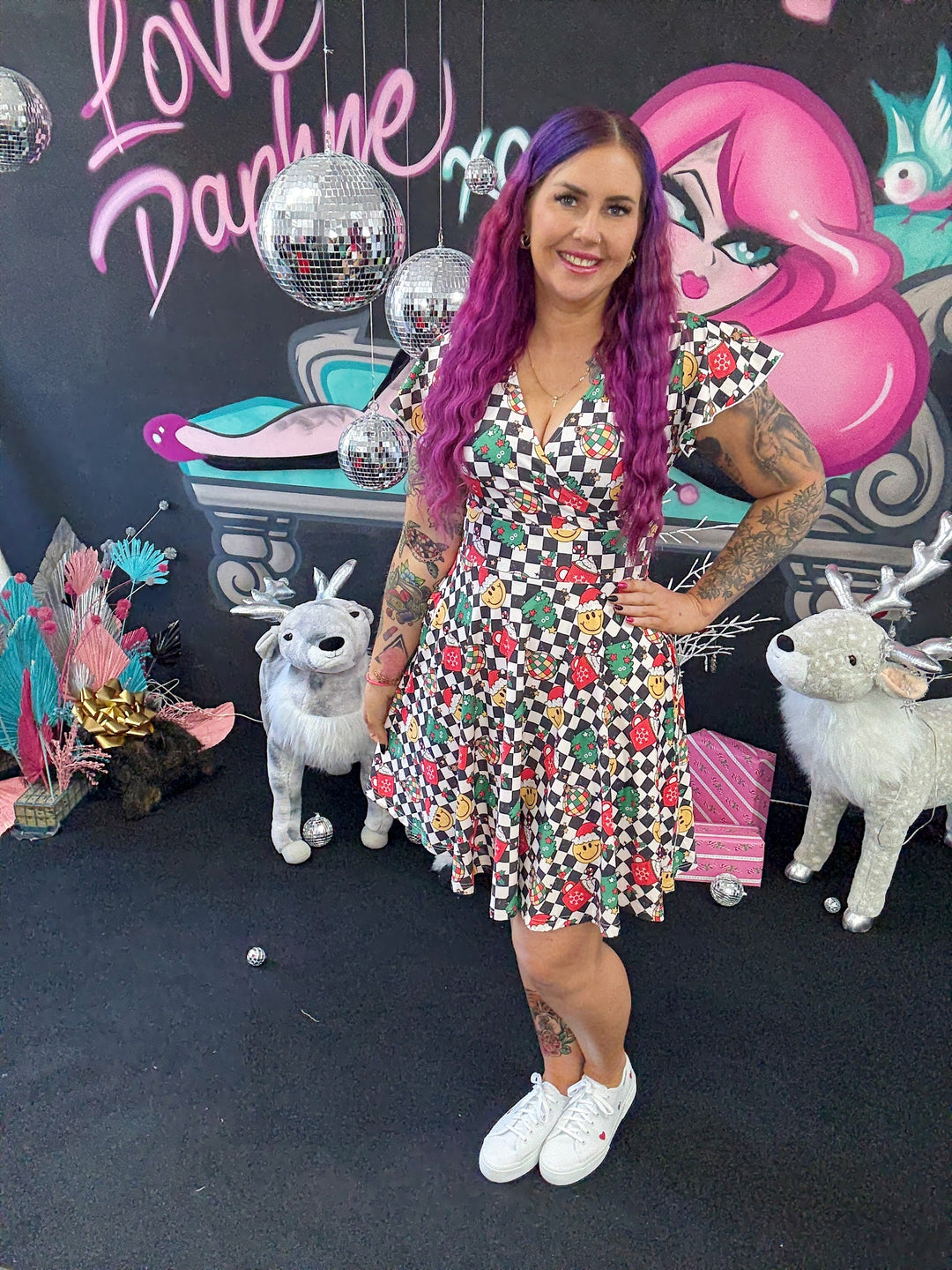 INSTOCK - Maeve Swing Dress - Retro Christmas