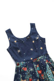 Amanda Christmas Santa Dress in Blue