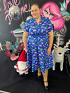 Peggy Swing Dress in Christmas Dino's