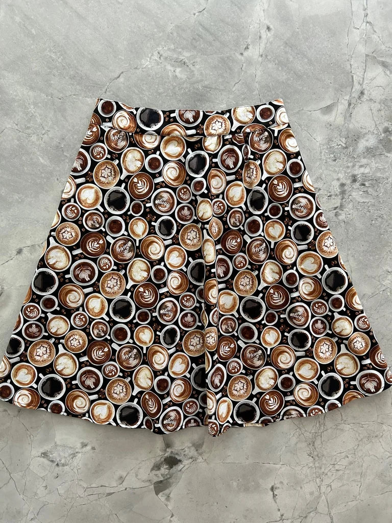 PREORDER - Espresso Yourself A-Line Skirt - Expected dispatch date of 22nd of October