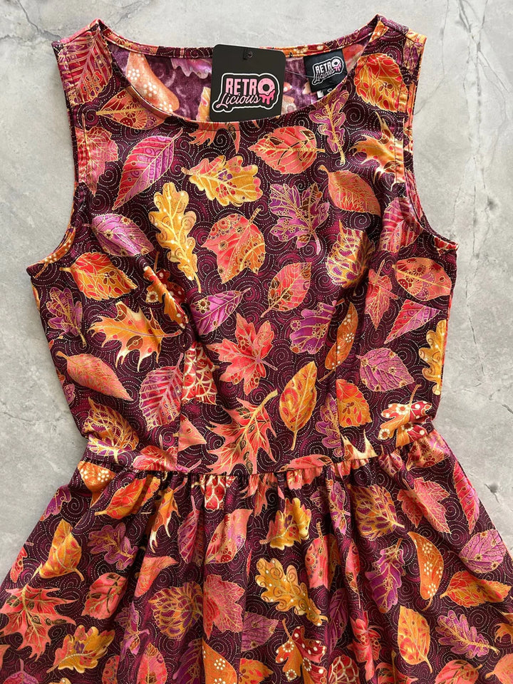 Leaves Vintage Dress