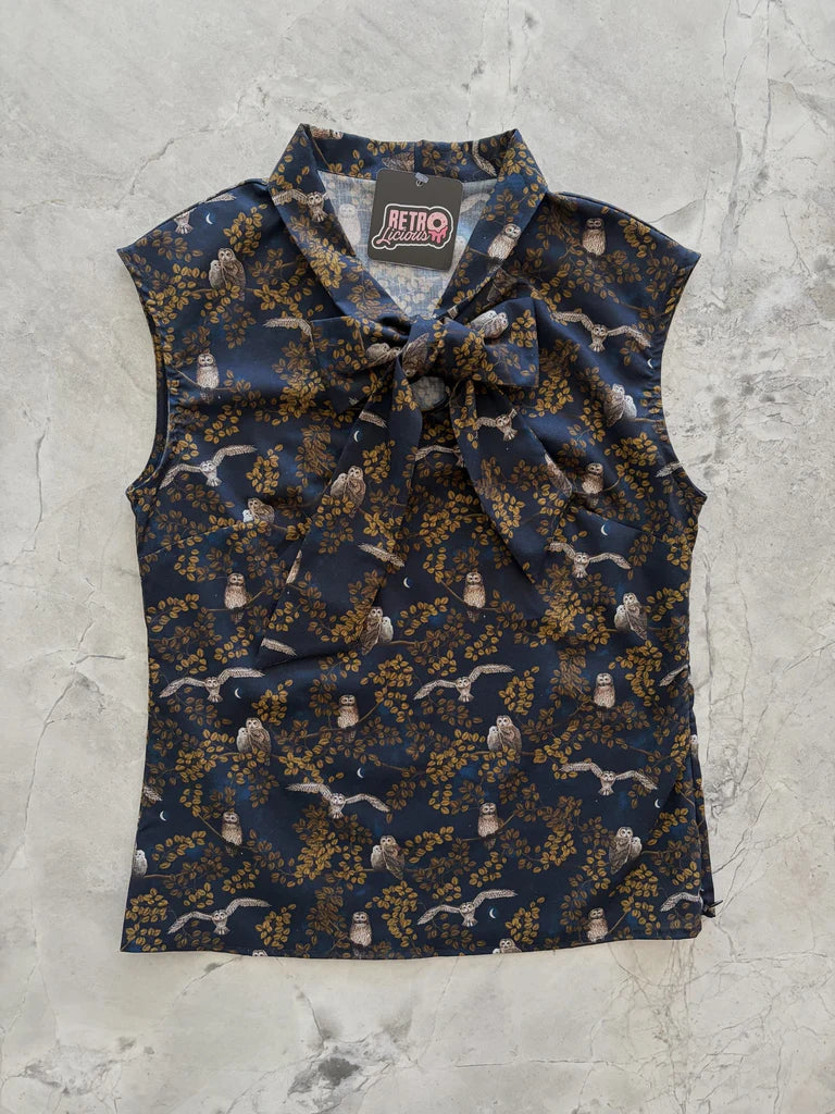 PREORDER - Owls Bow Top - Expected dispatch date 30th July