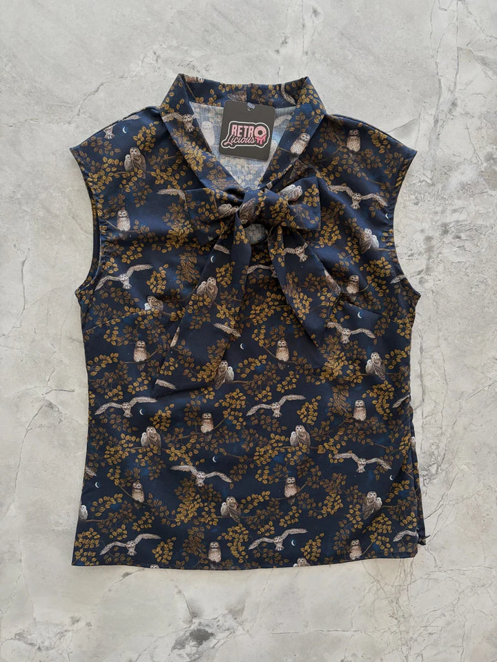 PREORDER - Owls Bow Top - Expected dispatch date 30th July
