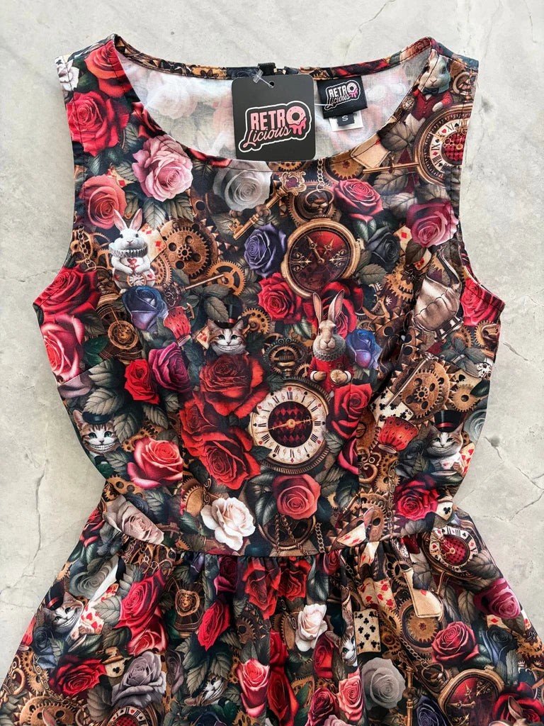 PREORDER - Dark Wonderland Vintage Dress - Estimated dispatch 11th of August