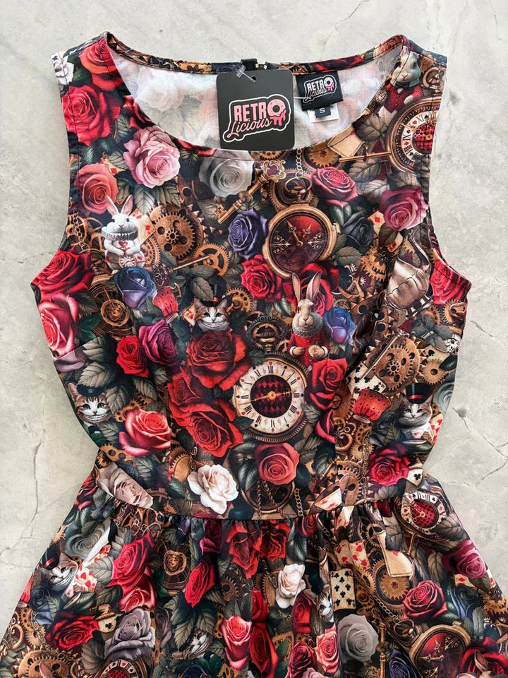 PREORDER - Dark Wonderland Vintage Dress - Estimated dispatch 11th of August
