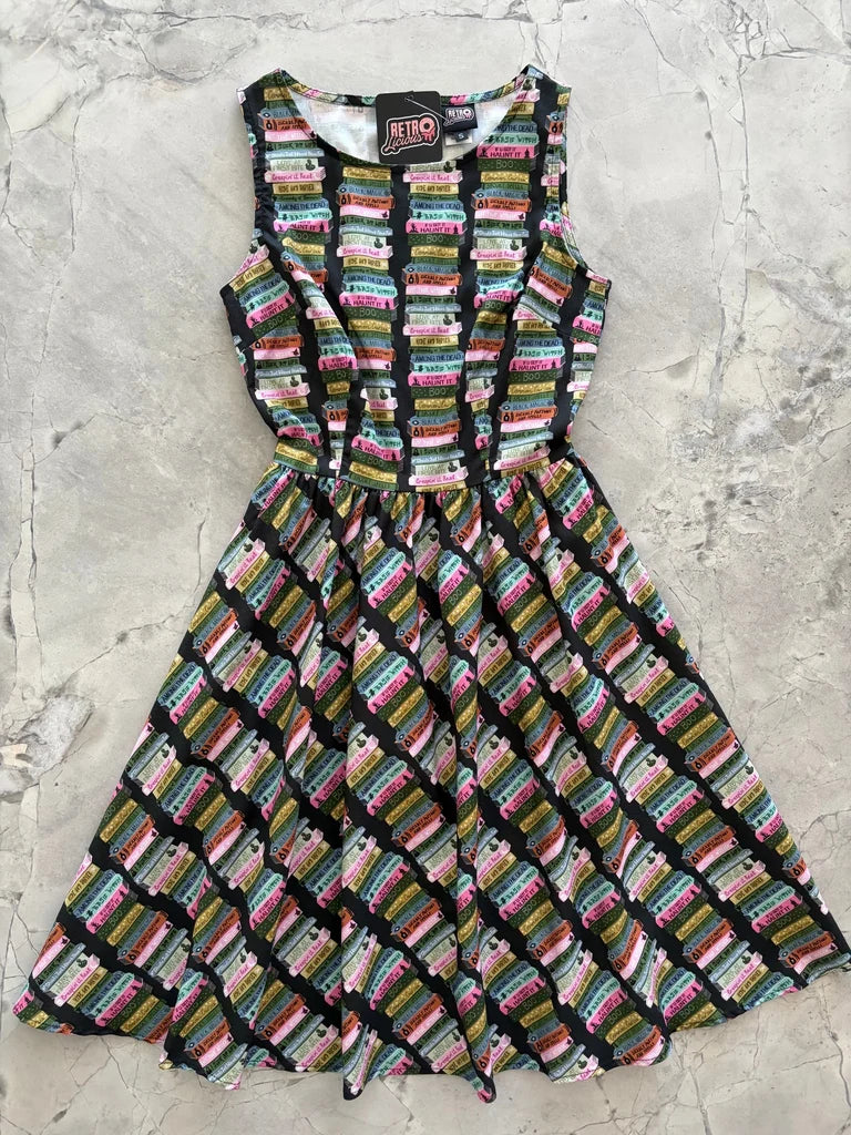 PREORDER - Haunted Book Stacks Vintage Dress - Estimated dispatch 11th of August