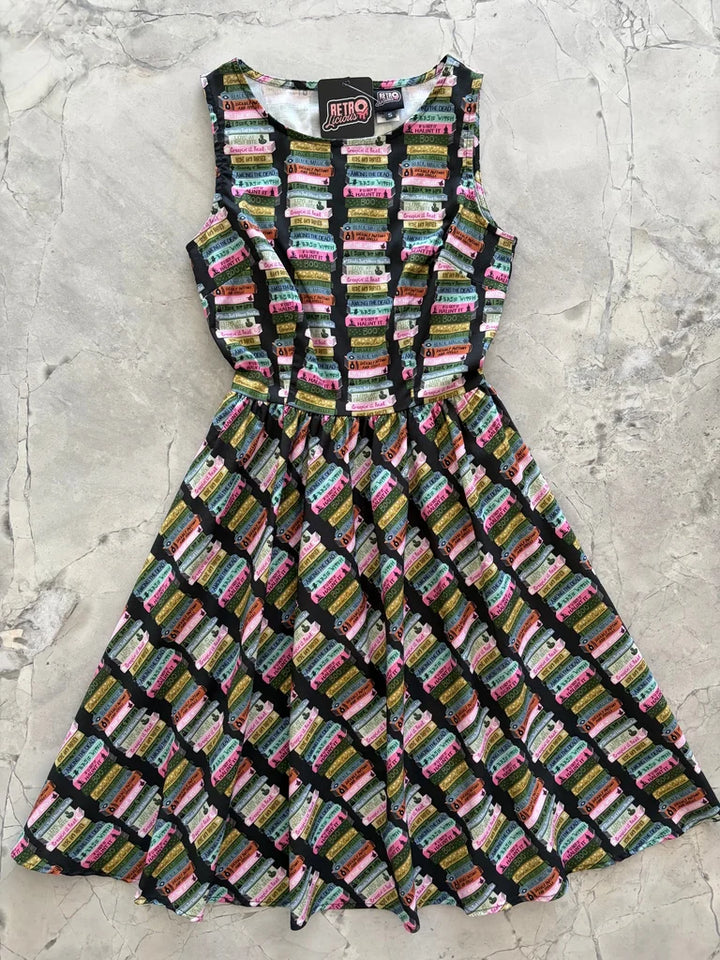 PREORDER - Haunted Book Stacks Vintage Dress - Estimated dispatch 11th of August