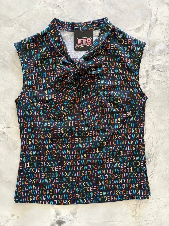 PREORDER - Alphabet Bow Top - Expected dispatch date 25th of August