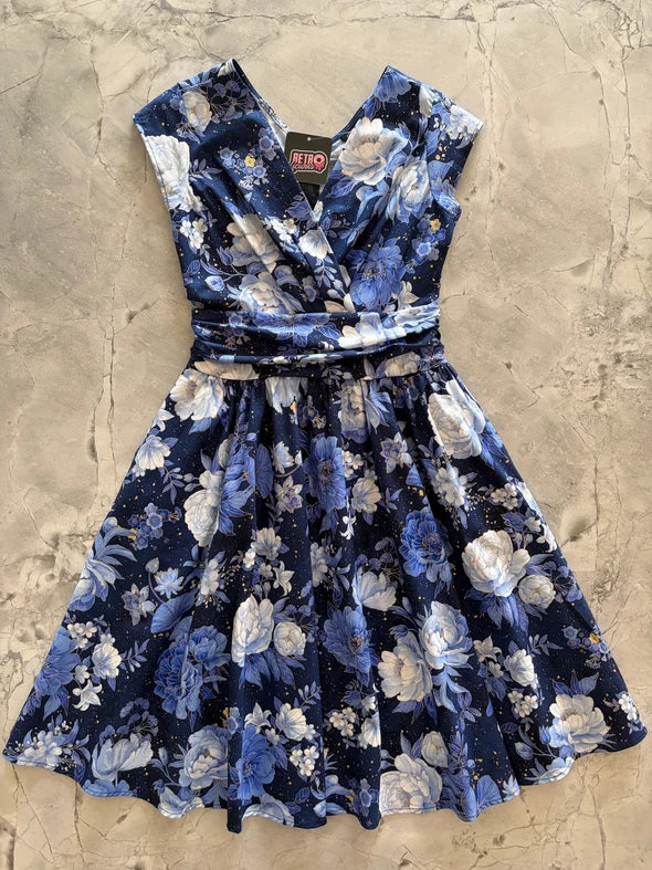 PREORDER - Metallic Floral Greta Dress - Expected dispatch date 22nd of October