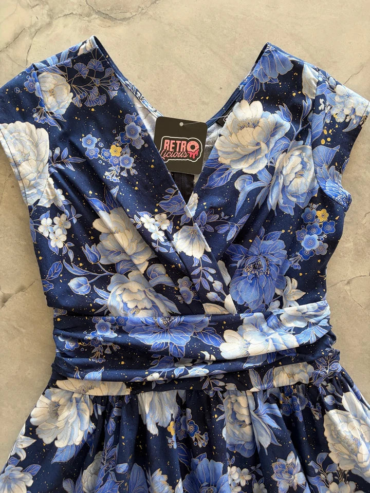 PREORDER - Metallic Floral Greta Dress - Expected dispatch date 22nd of October