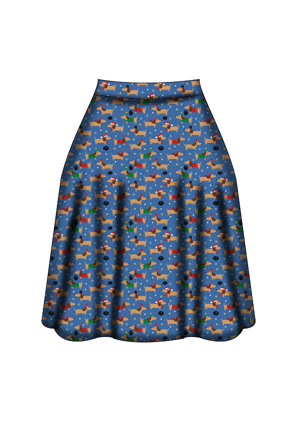 Iris Swing Skirt - Long Dog's Christmas - Preorder for dispatch 28th of October