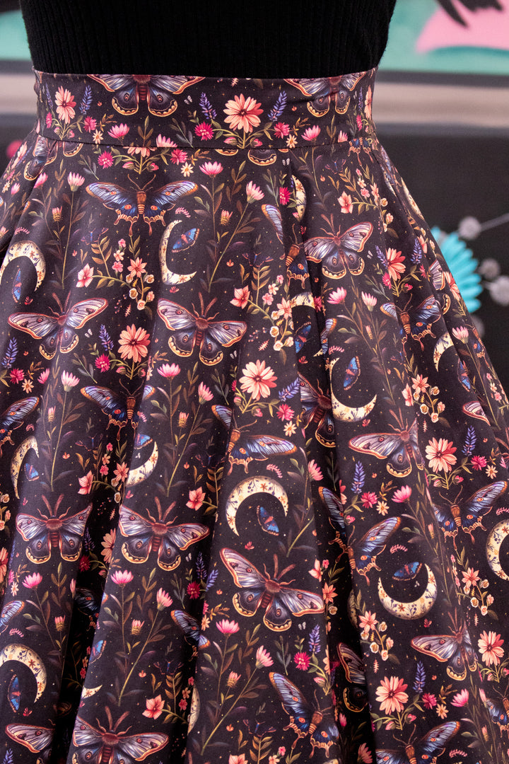 Iris Swing Skirt - Moonlight Bloom