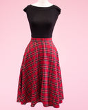 Irvine Skirt - Red Tartan