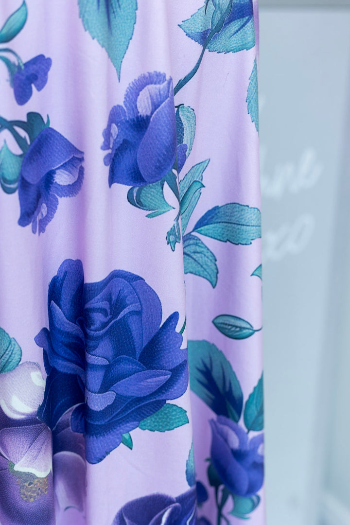 Julia Purple Rose Tea Dress