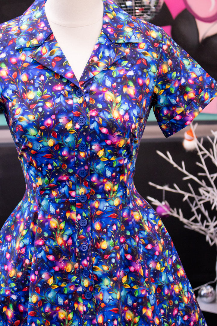 INSTOCK - Peggy Swing Dress - Christmas Lights