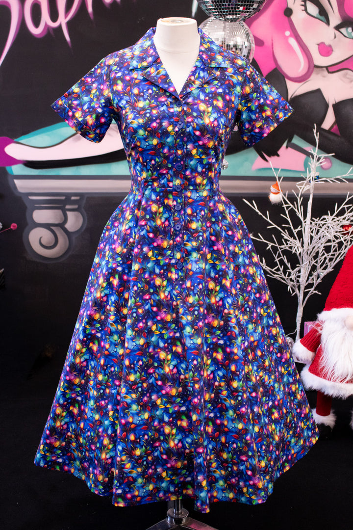 INSTOCK - Peggy Swing Dress - Christmas Lights
