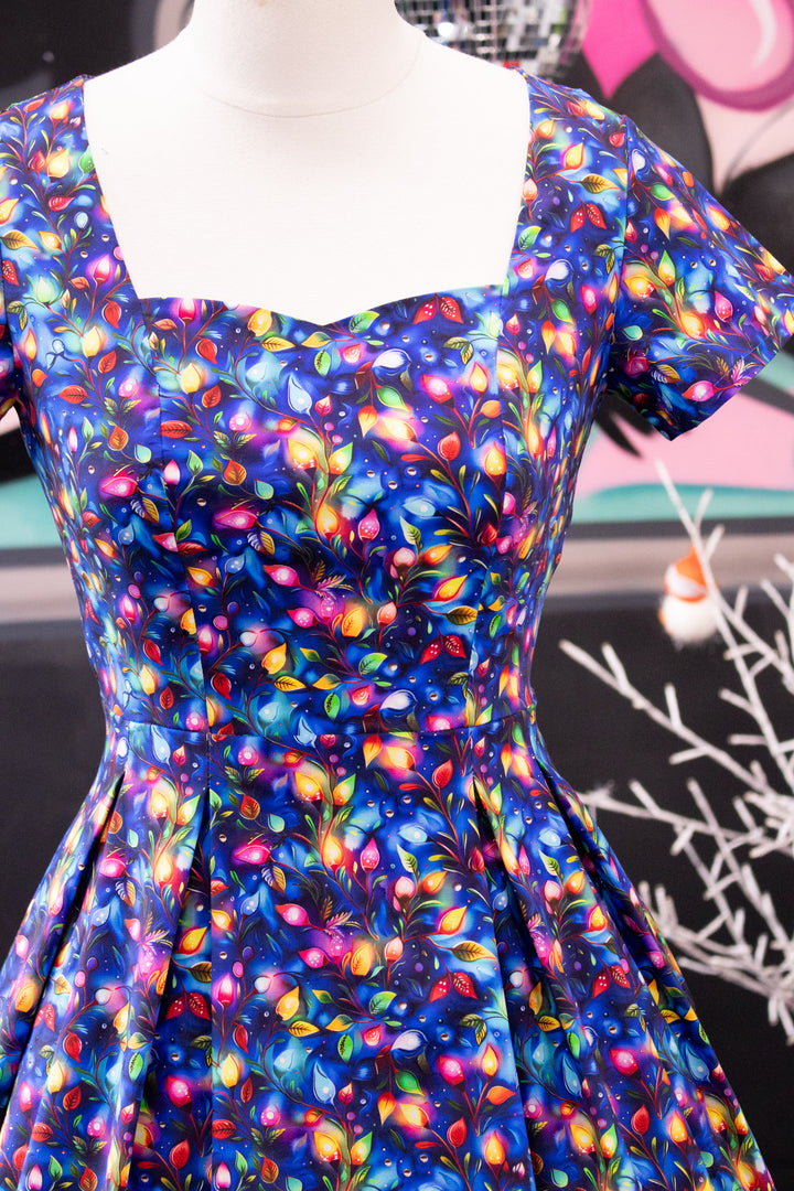 PREORDER - Pixie Sweetheart Dress - Christmas Lights - Estimate dispatch 10th of December