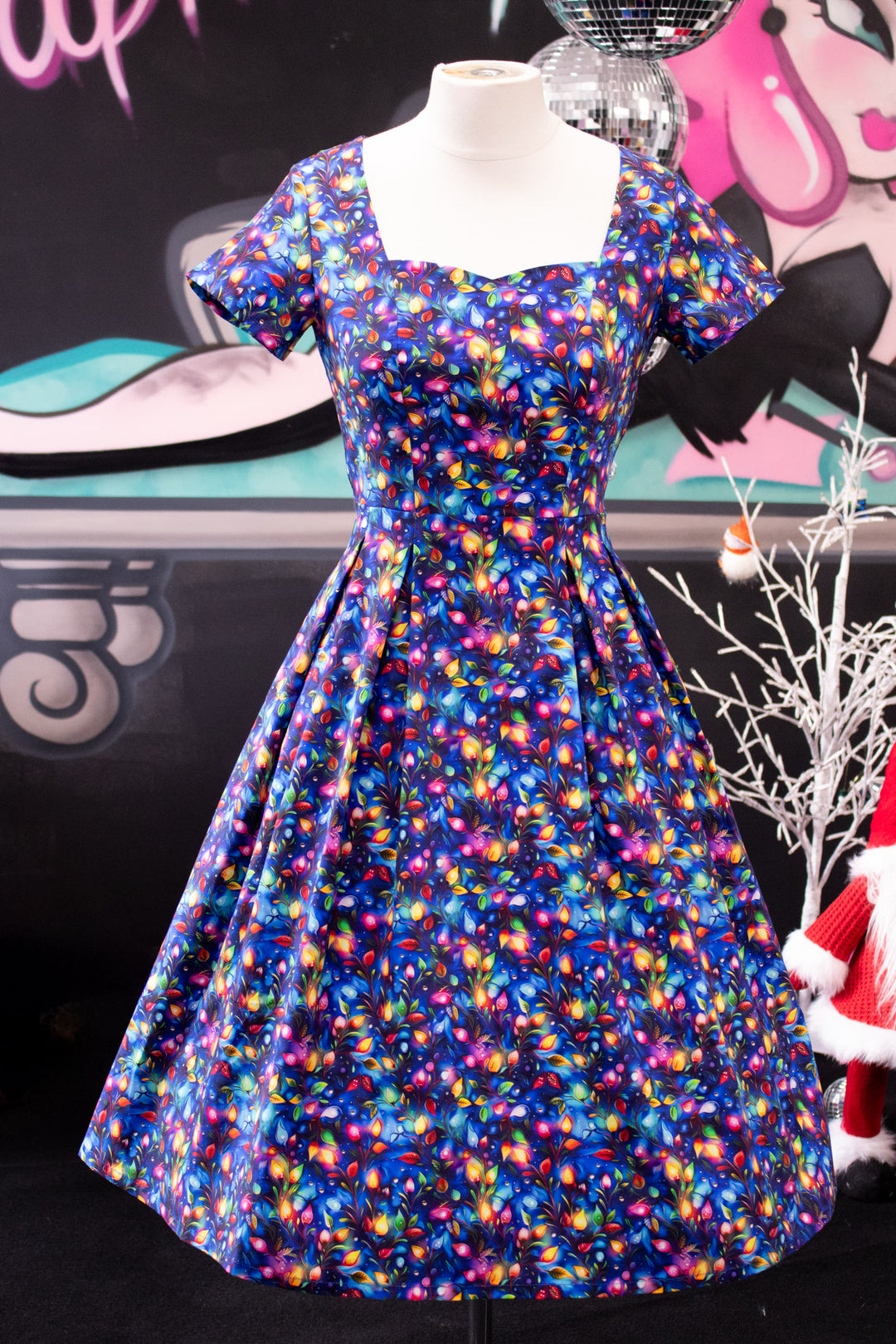 PREORDER - Pixie Sweetheart Dress - Christmas Lights - Estimate dispatch 10th of December