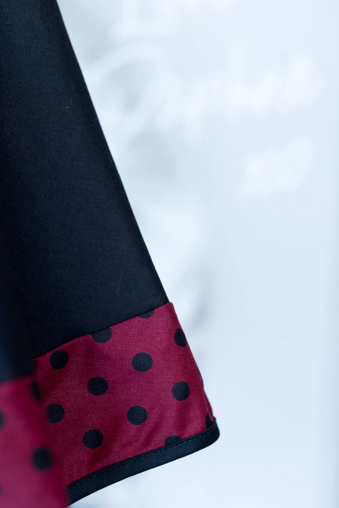 PREORDER - Lily Burgundy Polka Dot Swing Dress - Expected dispatch date 27th of October