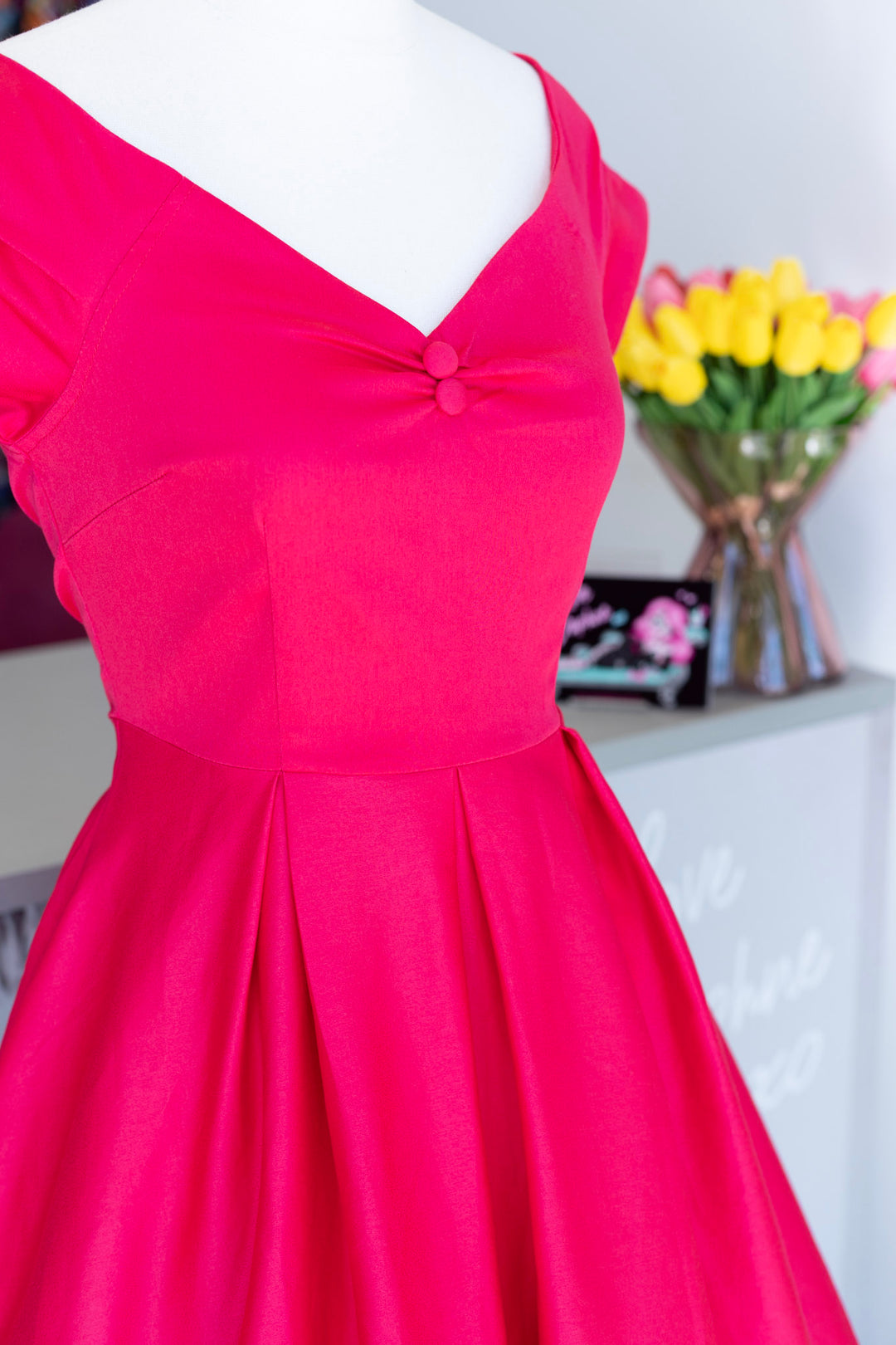 PREORDER - Lily Hot Pink Swing Dress - Expected dispatch 15th of September