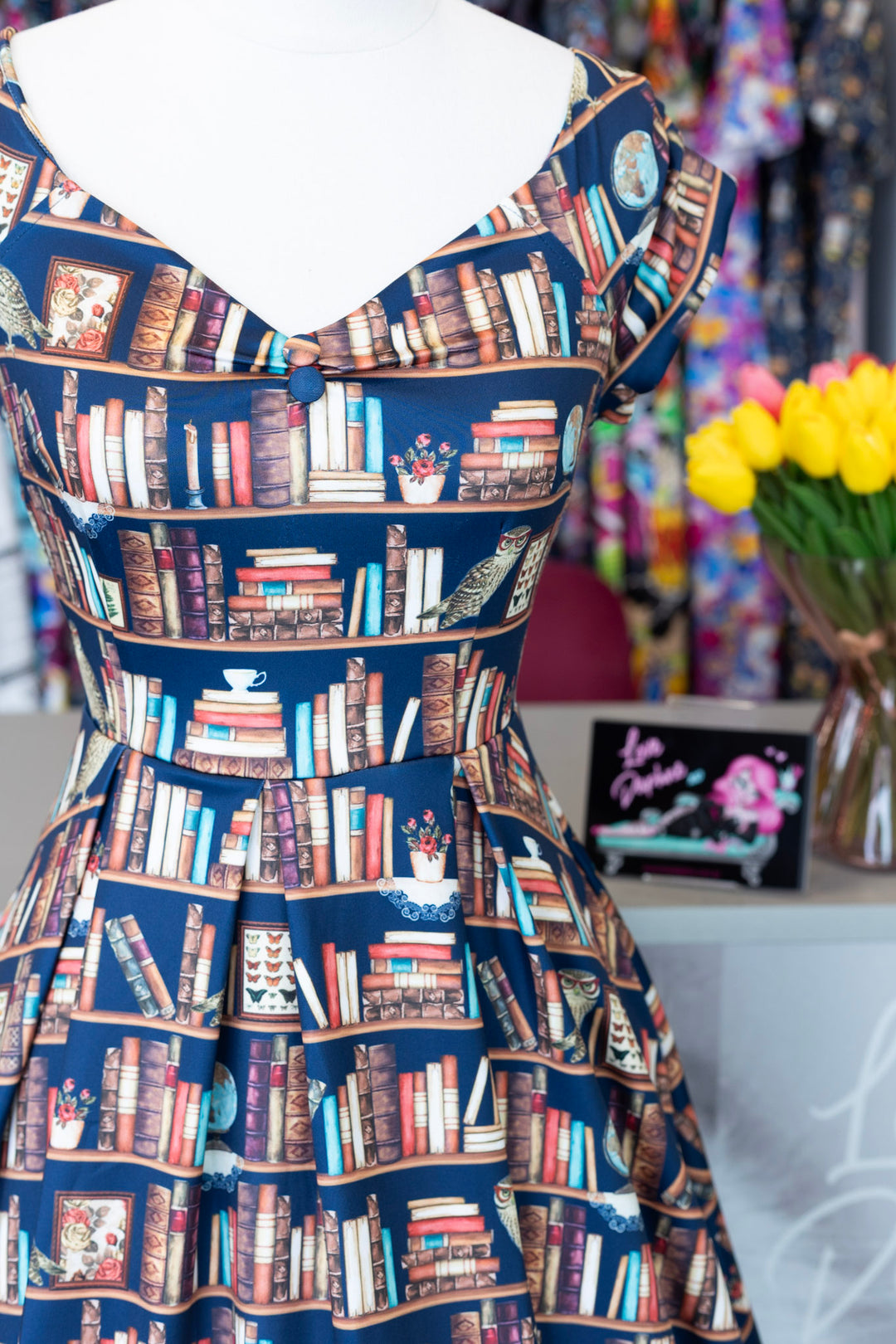 PREORDER - Lily Library Book & Owl Dress - Expected dispatch 15th of September