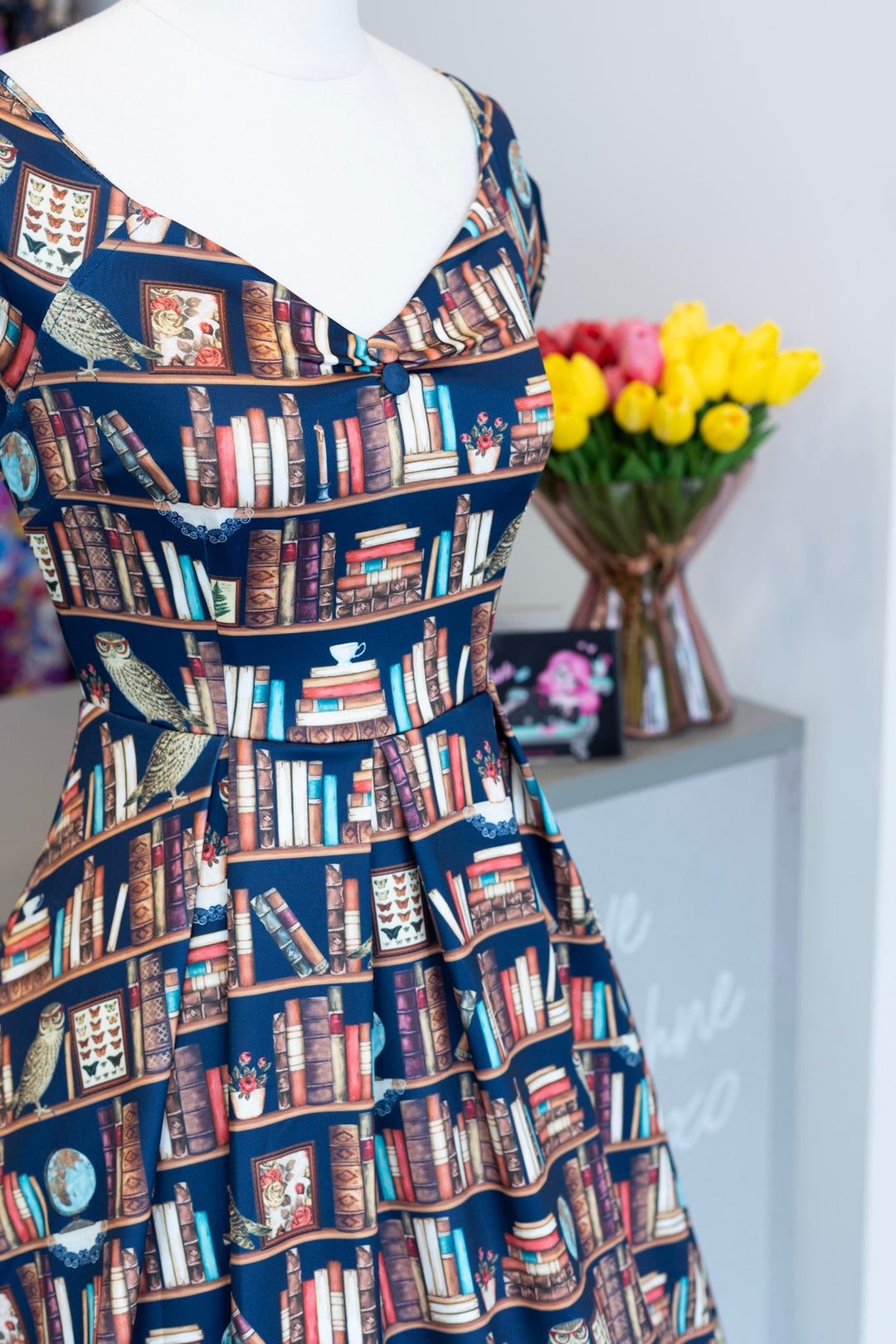 PREORDER - Lily Library Book & Owl Dress - Expected dispatch 15th of September