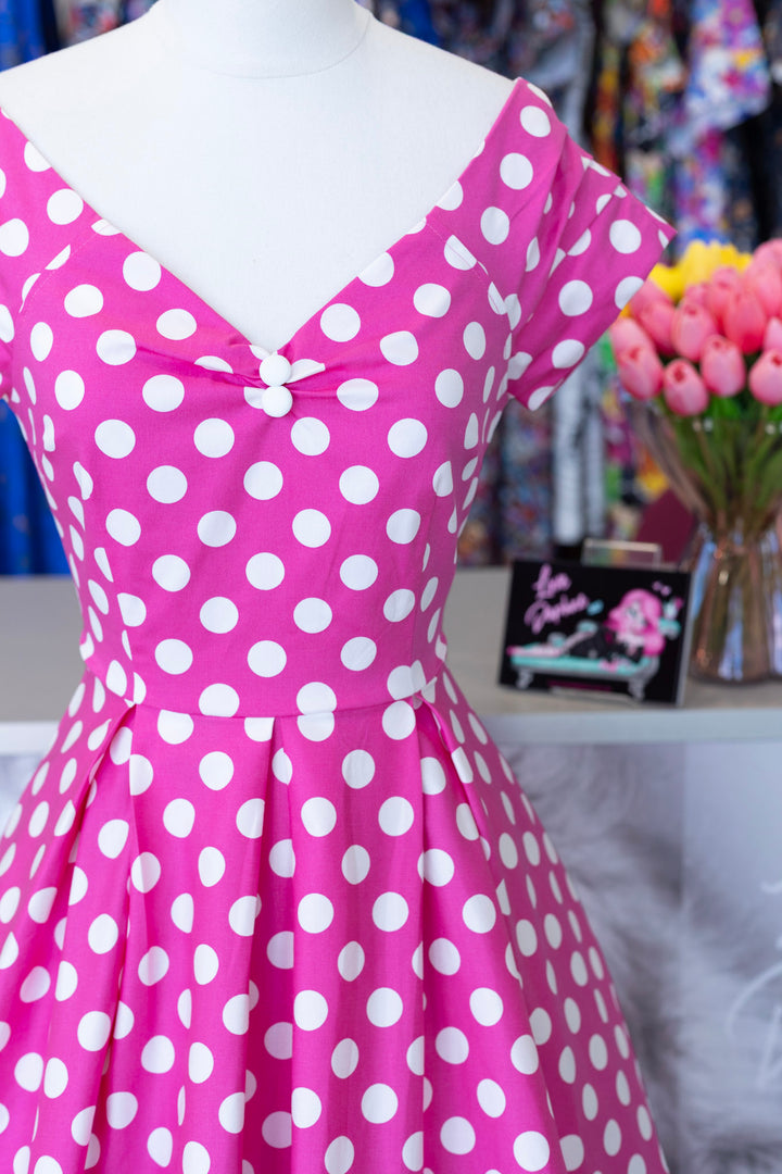Lily Pink Polka Dot Dress