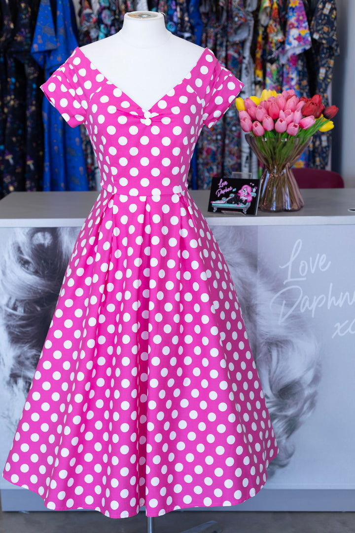 Lily Pink Polka Dot Dress