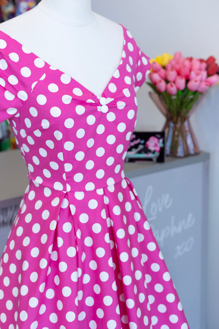 Lily Pink Polka Dot Dress