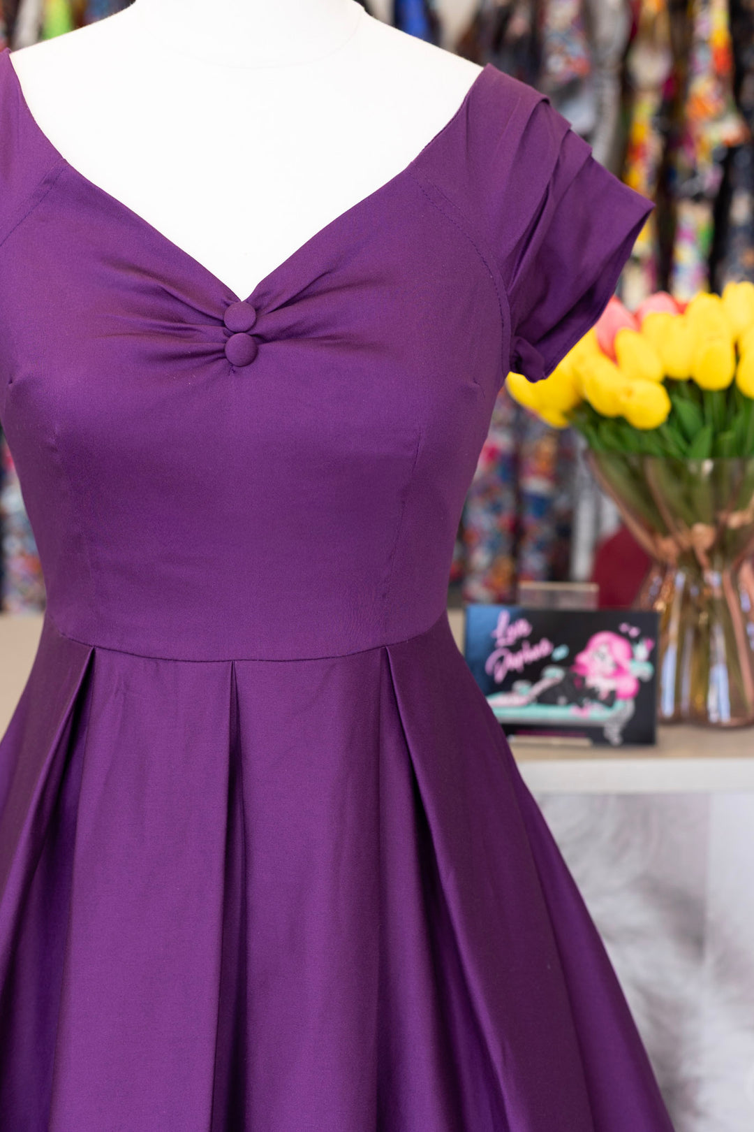 Lily Purple Swing Dress