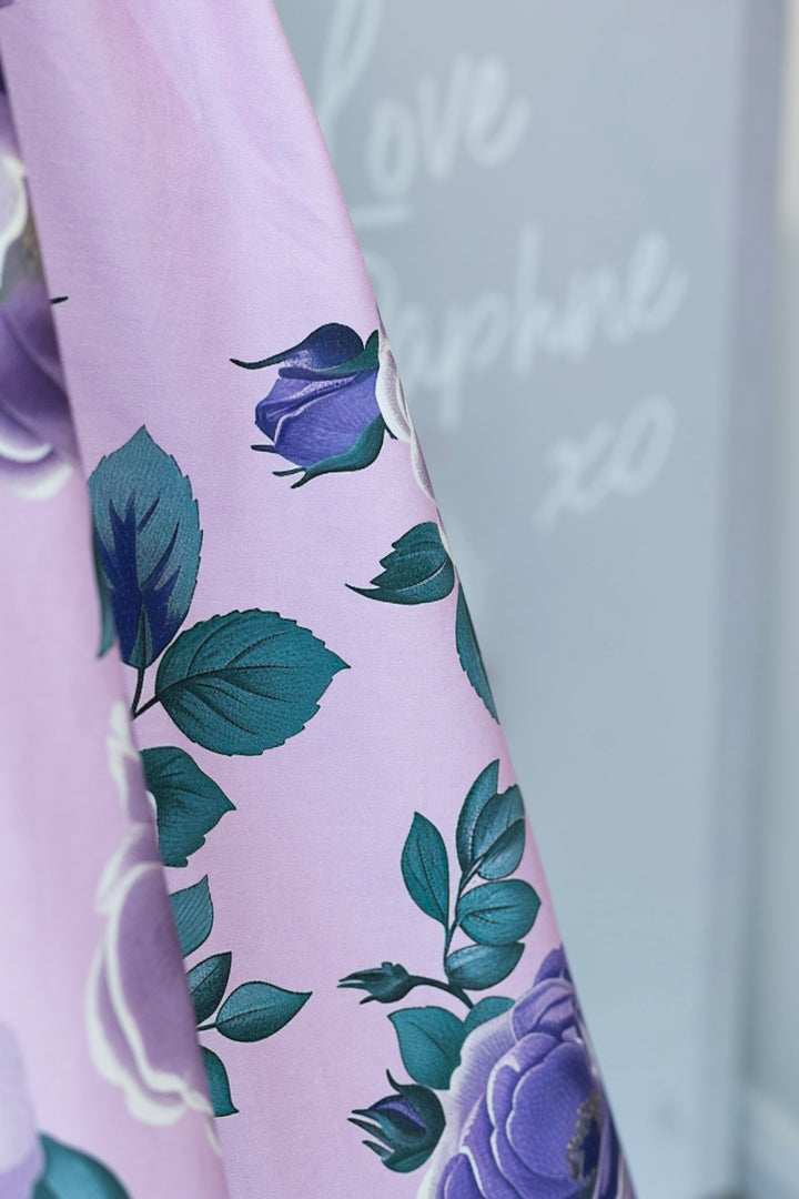 Lily Purple Floral Dress